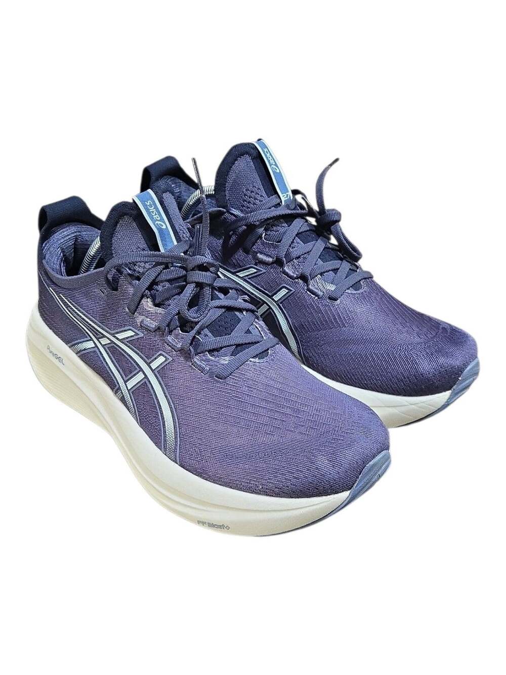 ASICS Gel-Nimbus 27 Running Shoe Indigo Fog/Denim Blue Women's Size 11